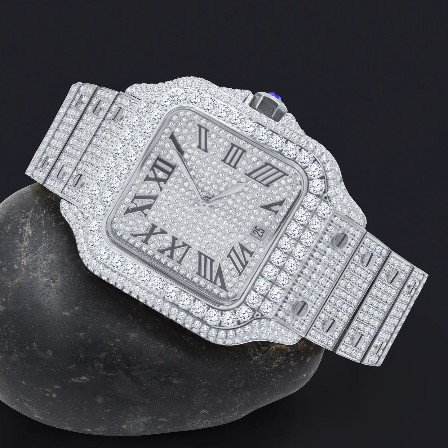 PERMEATE MOISSANITE STEEL WATCH I 590041 - Hip Hop Fashion Men's Watch