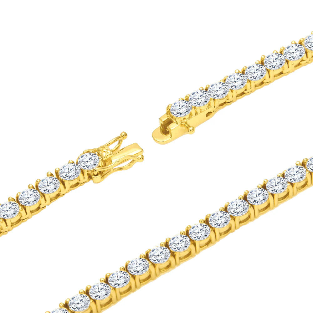 SPARKLE 4MM 925 SILVER TENNIS CHAIN I 928552