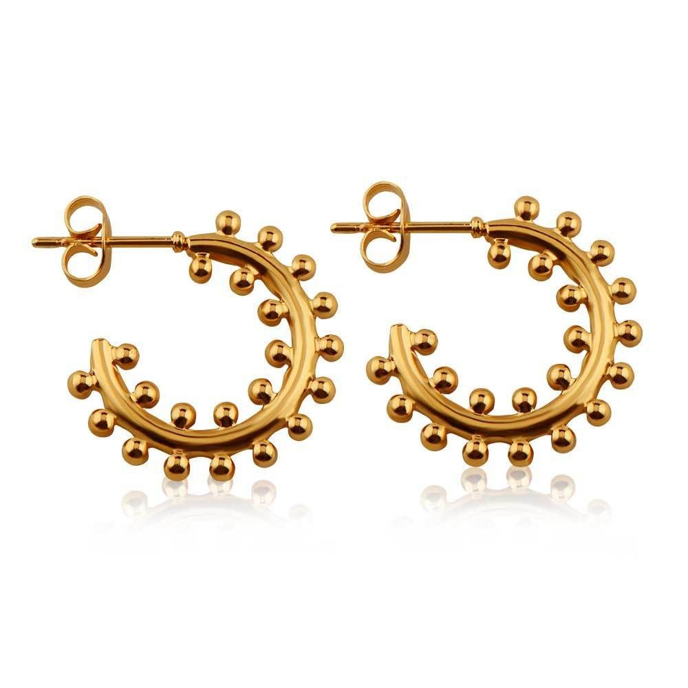 Warda Earrings 18K Real Gold