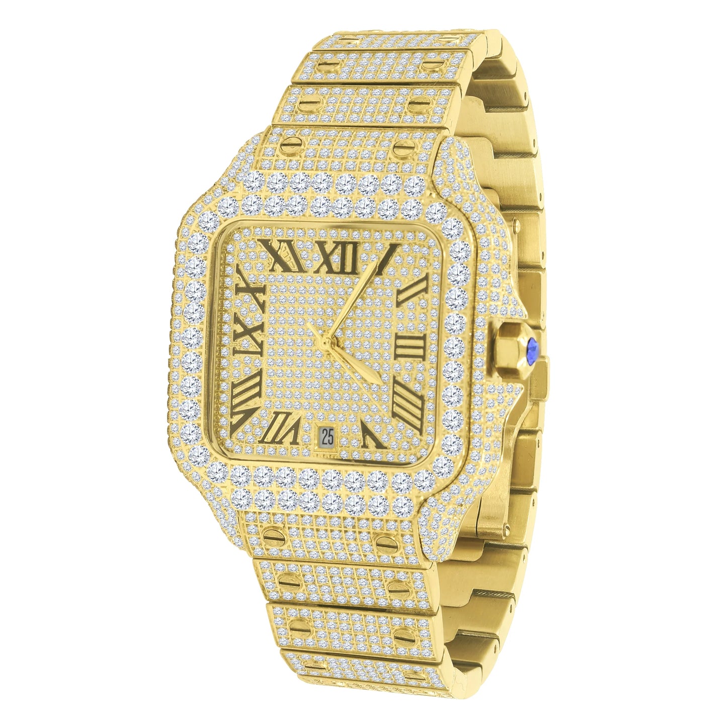 PERMEATE MOISSANITE STEEL WATCH ICED AUTOMATIC HIP HOP
