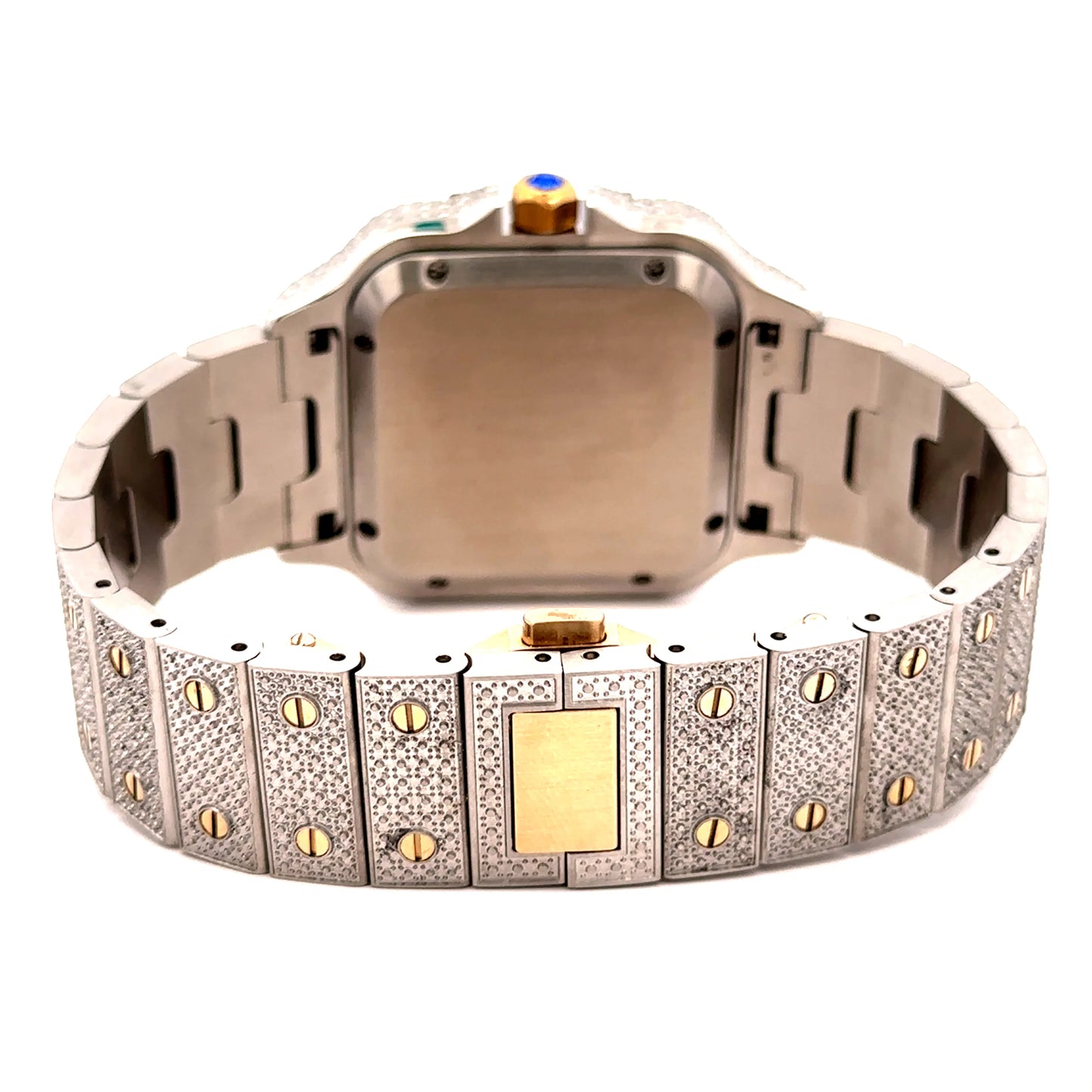 VORLIC STEEL TT GOLD MOISSANITE WATCH ICED OUT I 5900842