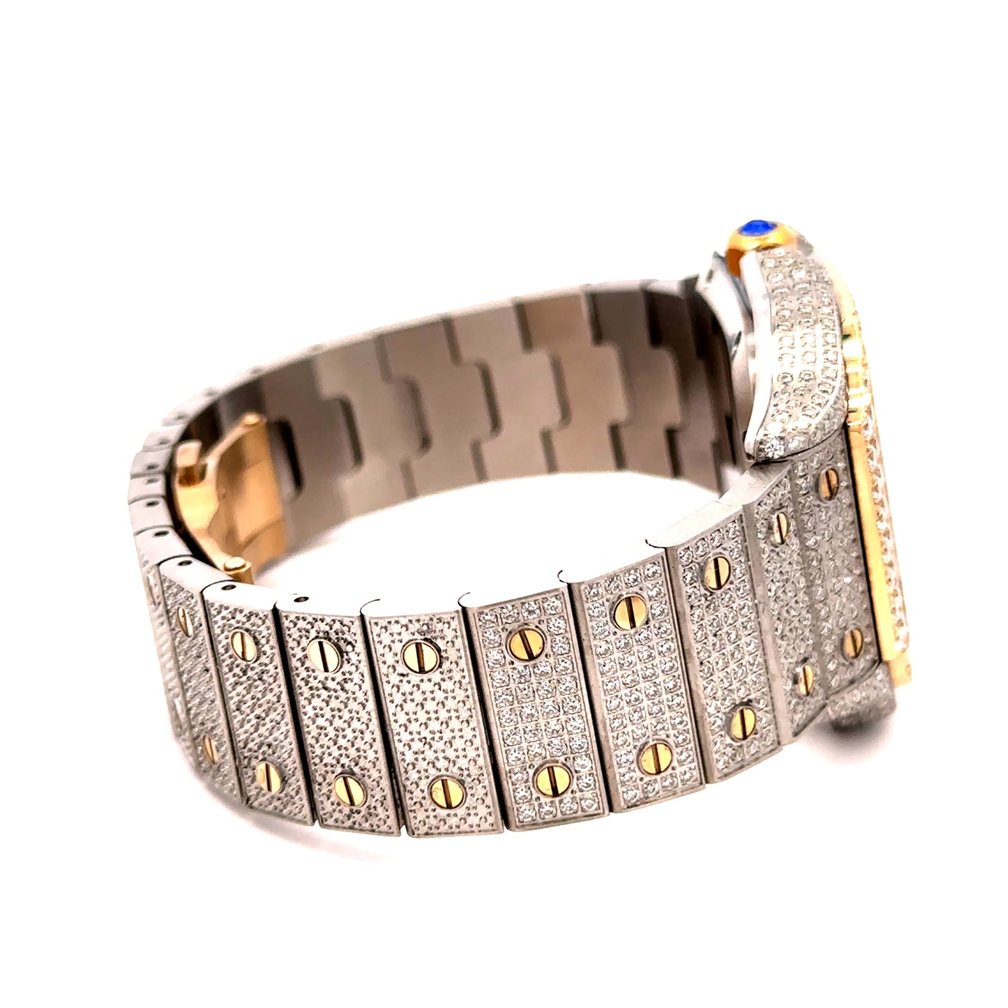 VORLIC STEEL TT GOLD MOISSANITE WATCH ICED OUT I 5900842