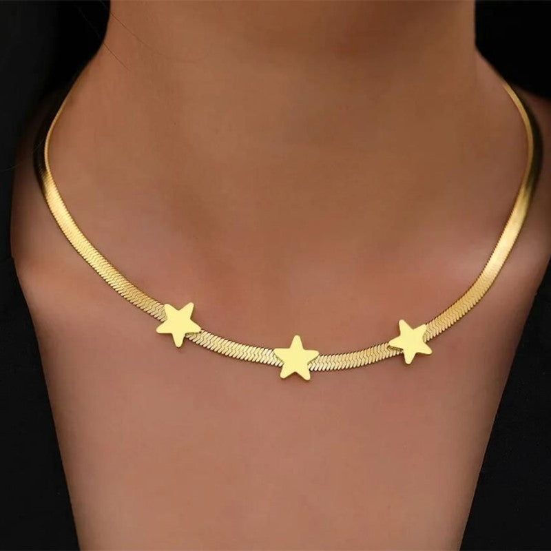 Necklaces Snake Chains Stars Choker