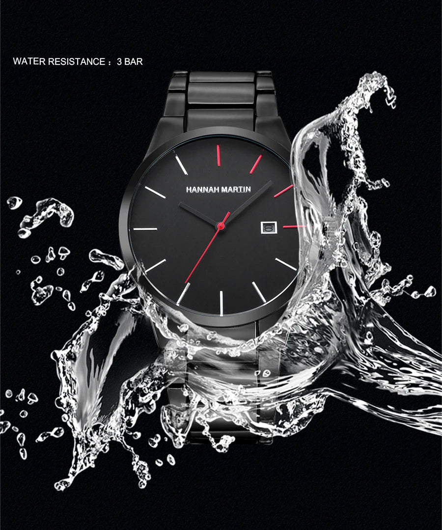 Men's Watch Relojes De Hombre Stainless Steel Quartz Luminous Classic Watches