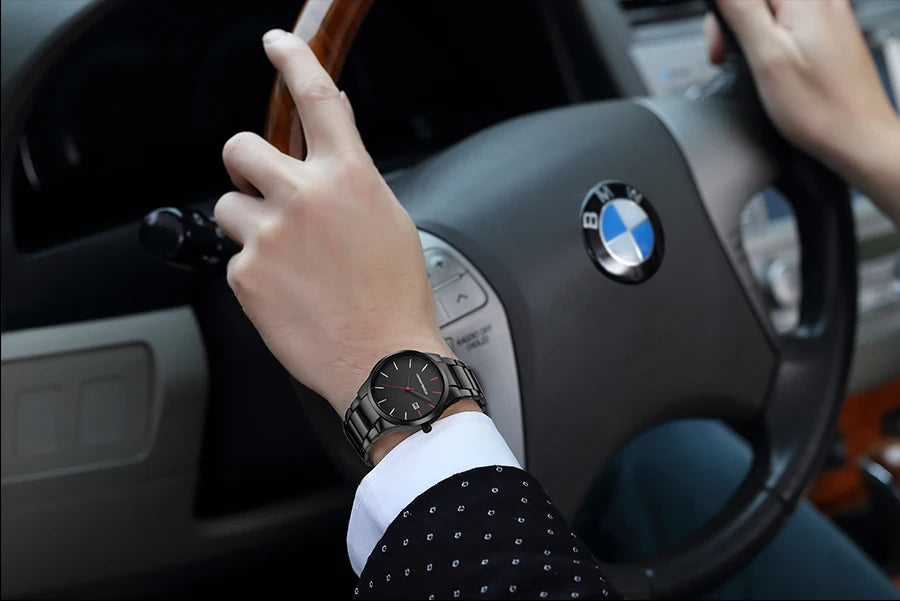 Men's Watch Relojes De Hombre Stainless Steel Quartz Luminous Classic Watches