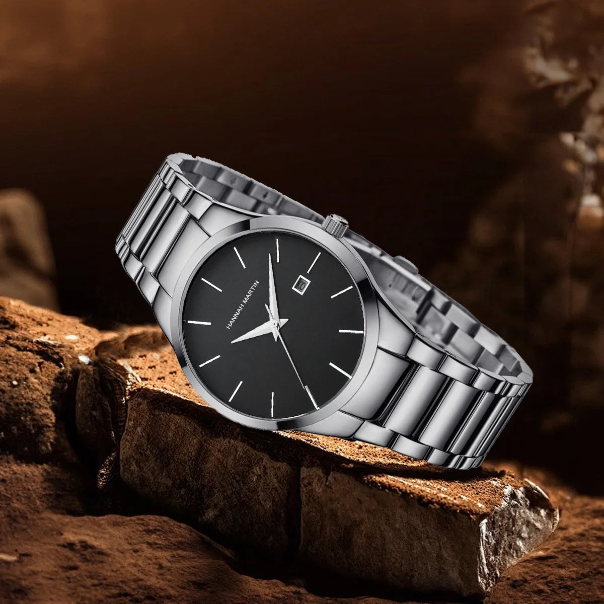 Men's Watch Relojes De Hombre Stainless Steel Quartz Luminous Classic Watches