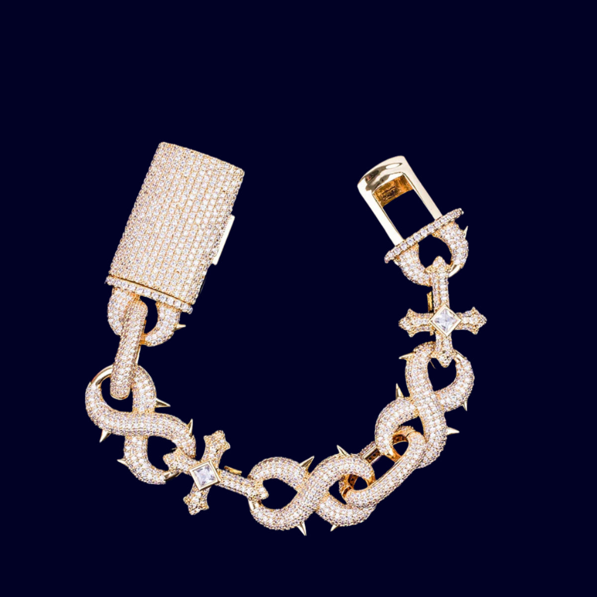24K Real Gold Plated Bracelet Cuban Link