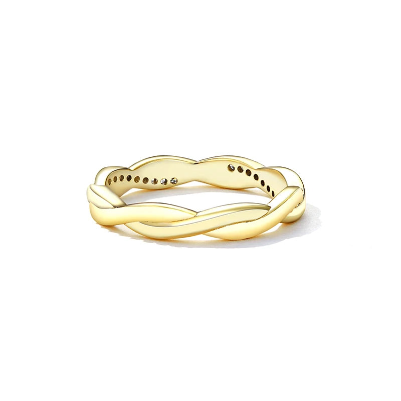 925-Sterling-Silver-Simple-Twisted-Ring-14k-Gold-Plated