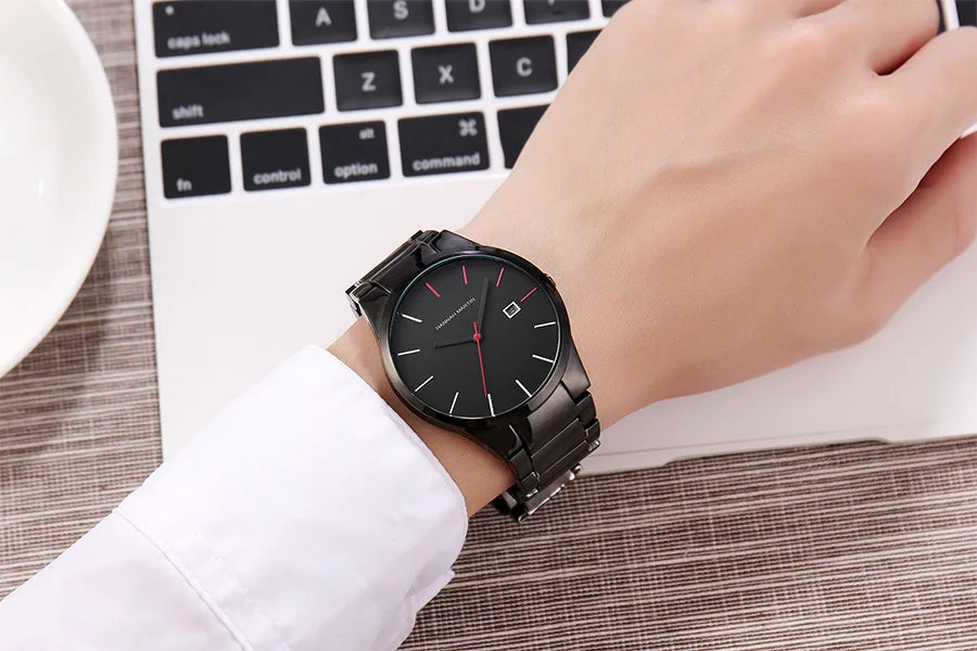 Men's Watch Relojes De Hombre Stainless Steel Quartz Luminous Classic Watches