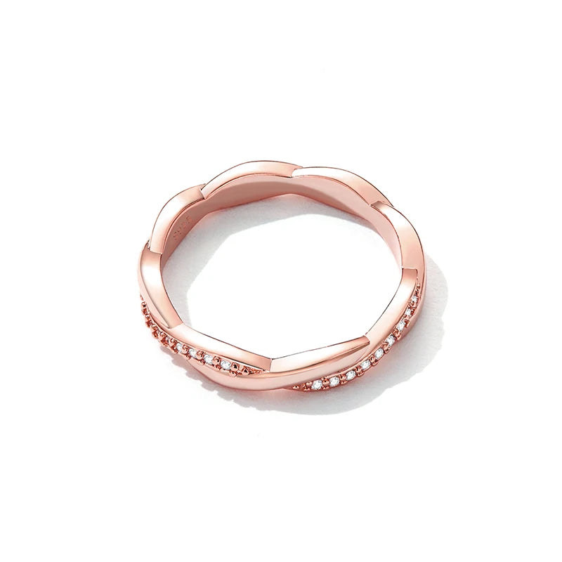 925-Sterling-Silver-Simple-Twisted-Ring-14k-Gold-Plated