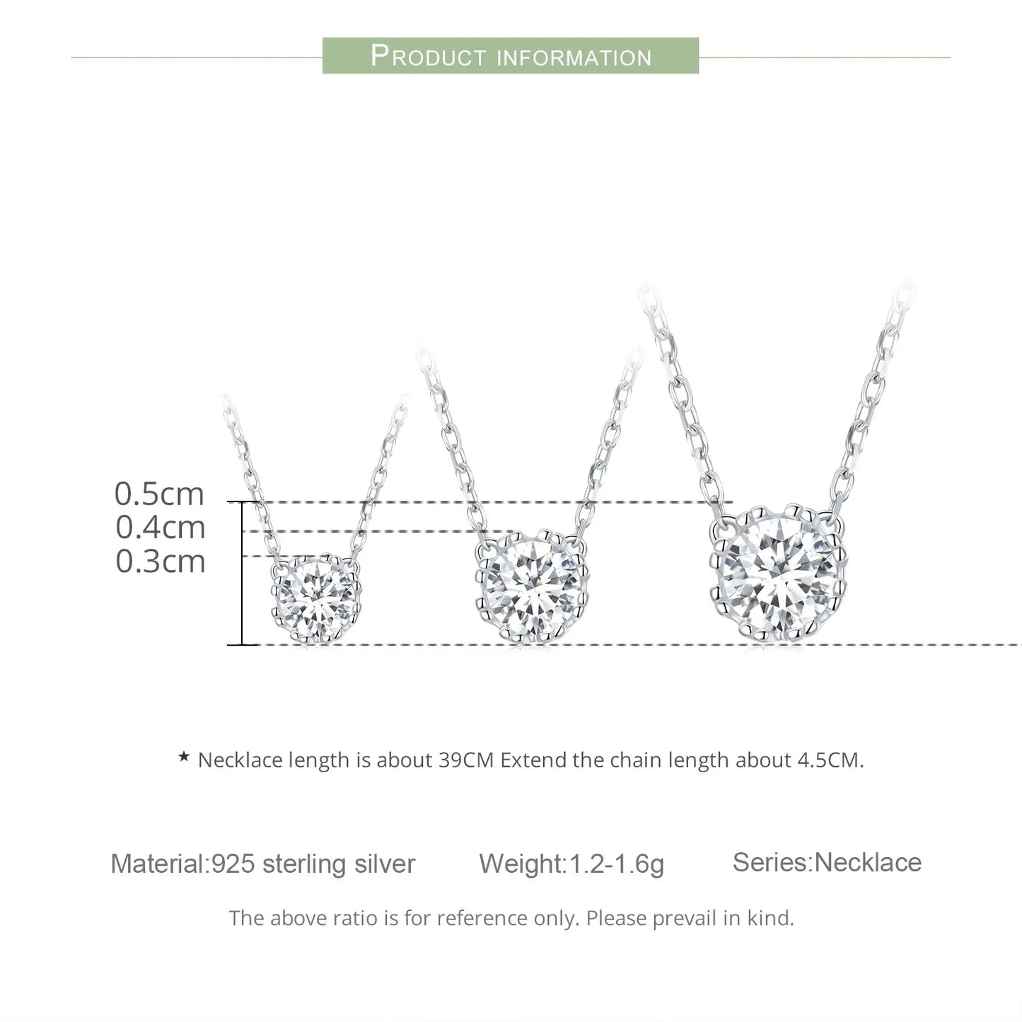 Choker Necklace 925 Sterling Silver Geometric Cut Sparkling Zircon Pendant