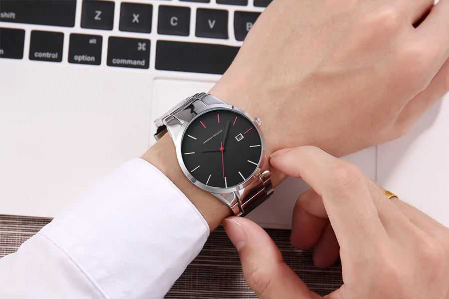 Men's Watch Relojes De Hombre Stainless Steel Quartz Luminous Classic Watches