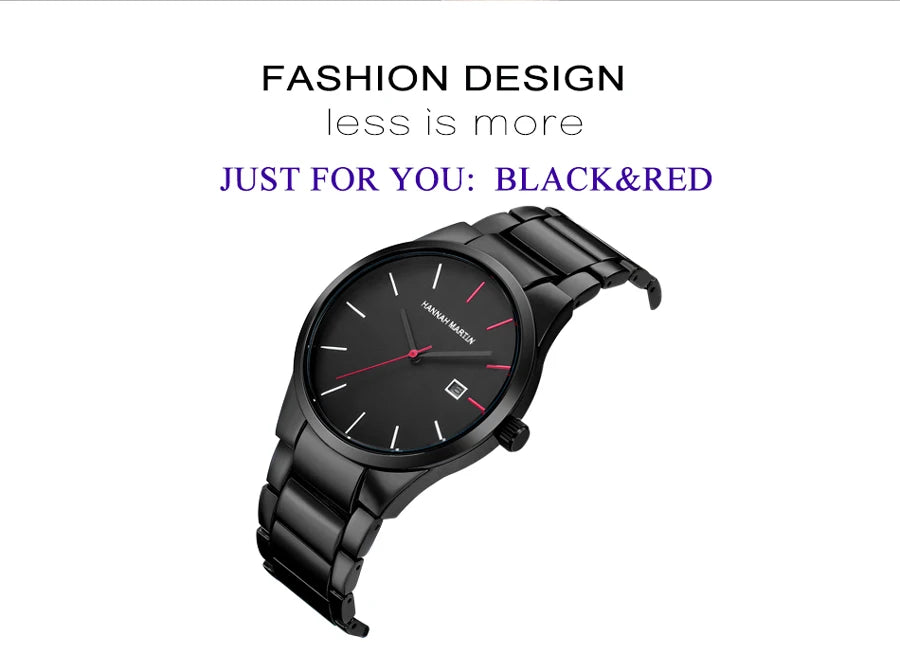 Men's Watch Relojes De Hombre Stainless Steel Quartz Luminous Classic Watches