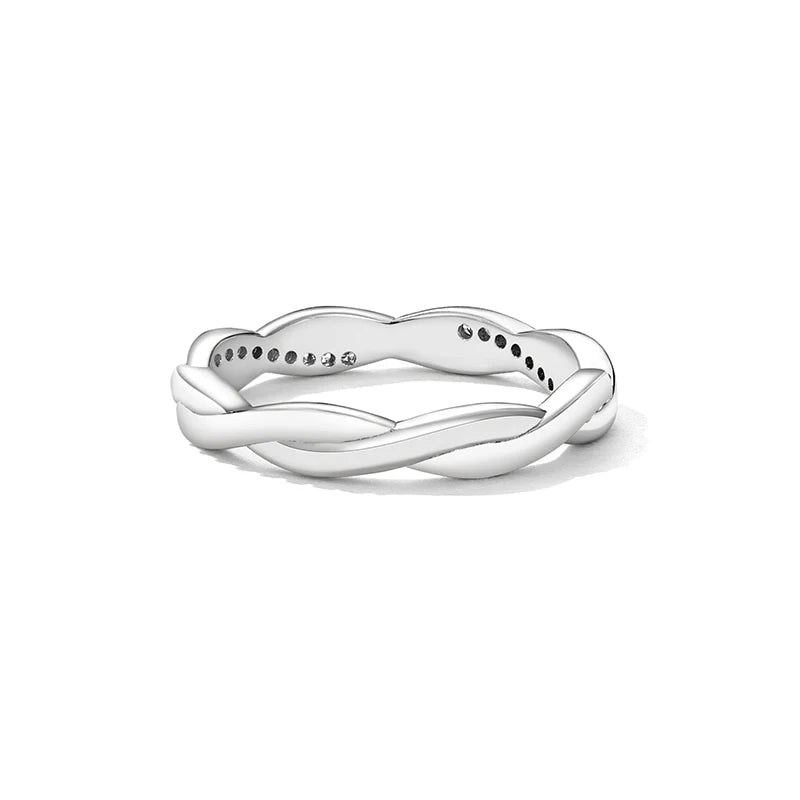 925-Sterling-Silver-Simple-Twisted-Ring-14k-Gold-Plated