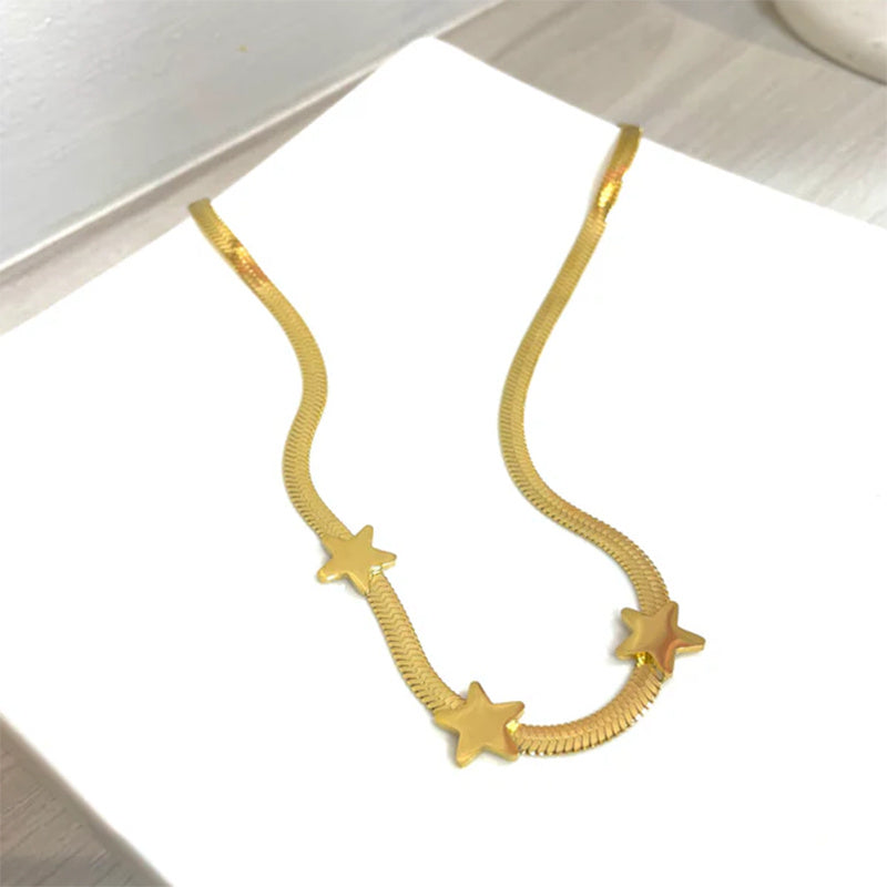 Necklaces Snake Chains Stars Choker