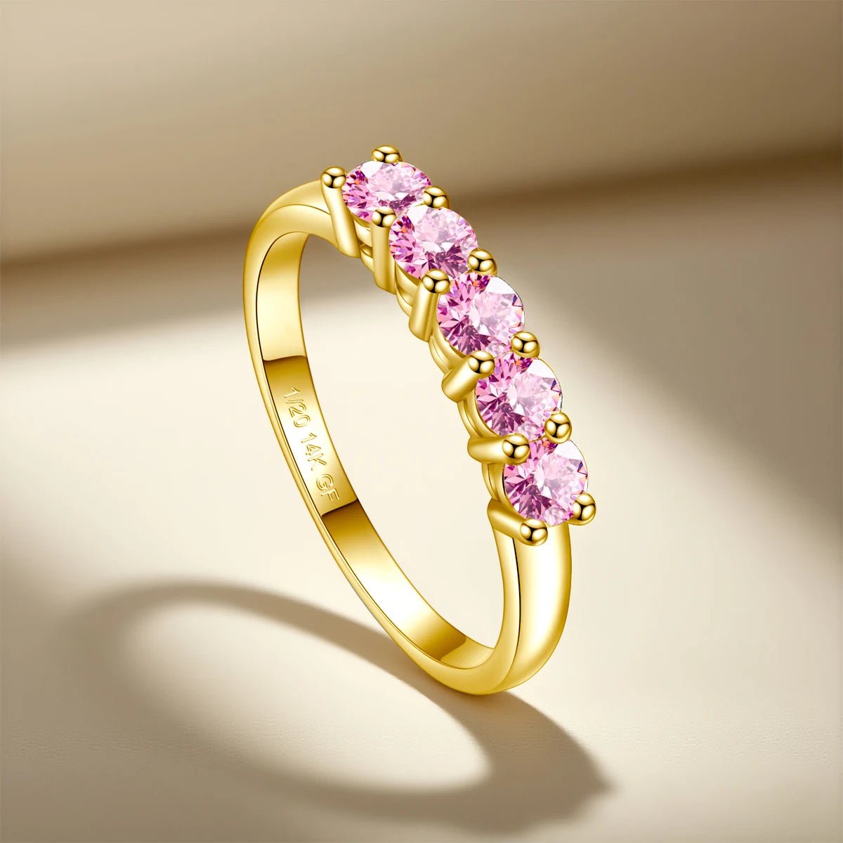 1.0CT Moissanite Engagement Ring | 14K Gold Filled | 3.5mm | Tarnish-Resistant - Jewelry Iced