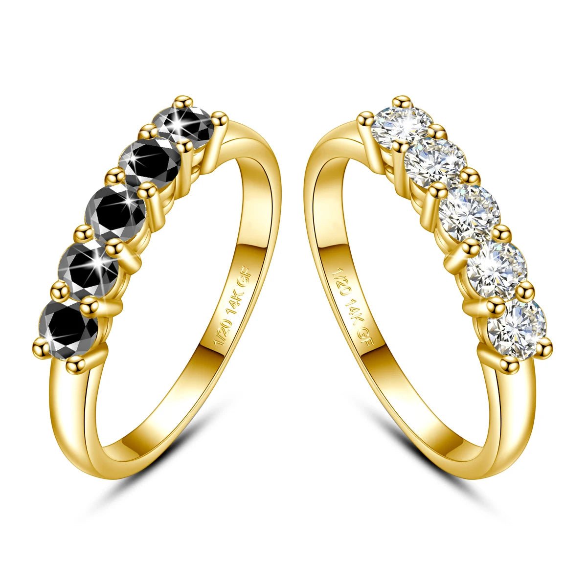 1.0CT Moissanite Engagement Ring | 14K Gold Filled | 3.5mm | Tarnish-Resistant - Jewelry Iced
