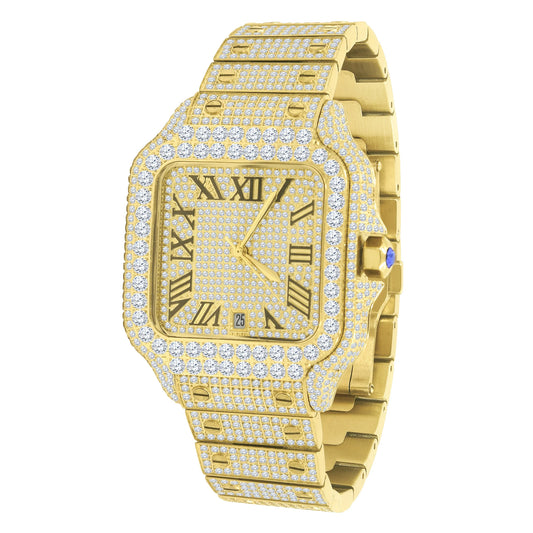PERMEATE MOISSANITE STEEL WATCH ICED AUTOMATIC HIP HOP