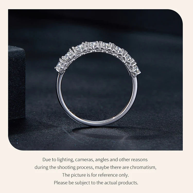 Romi 0.8CT D Color VVS1 EX Round Moissanite Ring