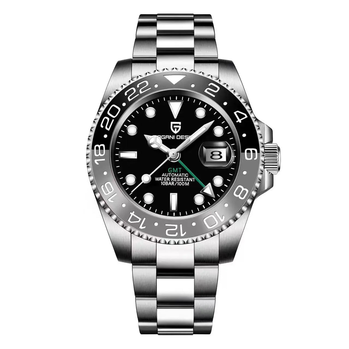 PAGANI DESIGN PD-1662 Men's Mechanical Watch - GMT, Sapphire Glass, Waterproof