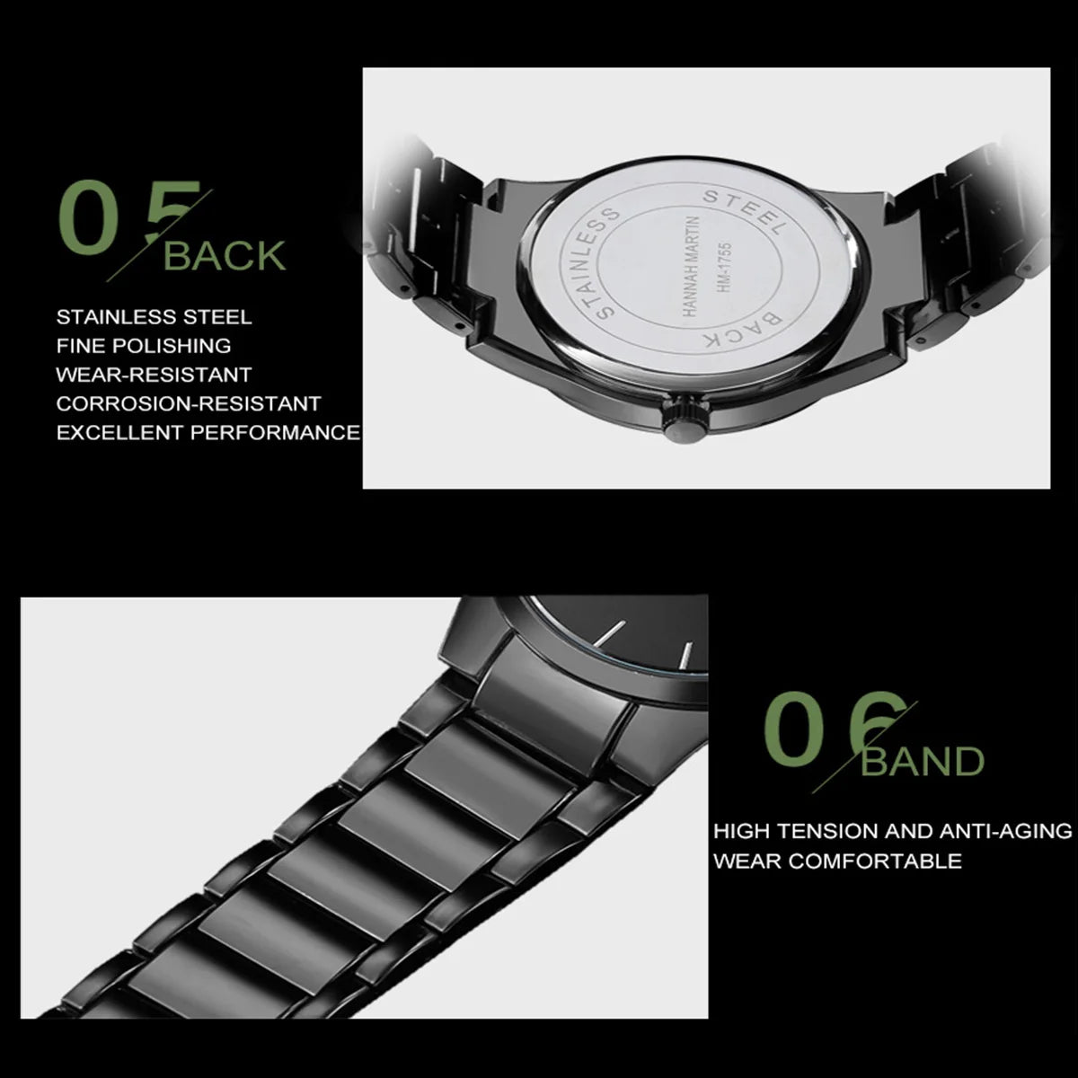 Men's Watch Relojes De Hombre Stainless Steel Quartz Luminous Classic Watches