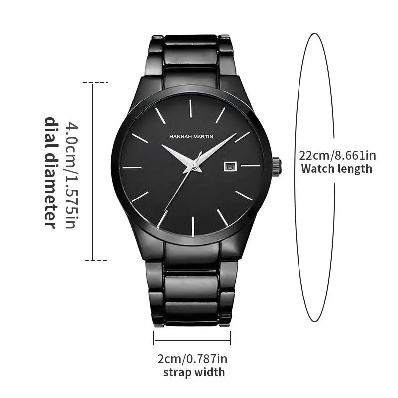 Men's Watch Relojes De Hombre Stainless Steel Quartz Luminous Classic Watches