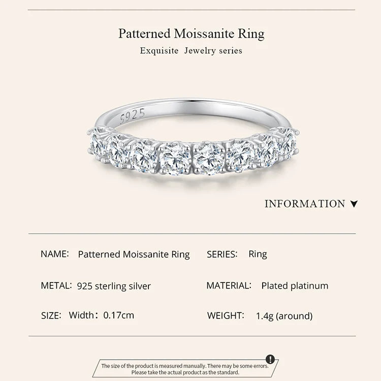 Romi 0.8CT D Color VVS1 EX Round Moissanite Ring
