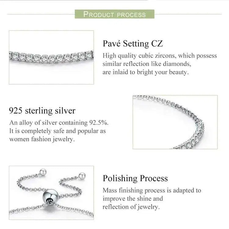 Iced Out Tennis Bracelet – 925 Sterling Silver CZ Bracelet - Jewelry Iced