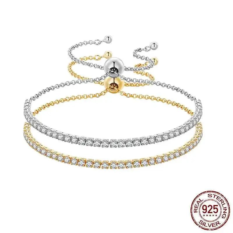 Iced Out Tennis Bracelet – 925 Sterling Silver CZ Bracelet - Jewelry Iced