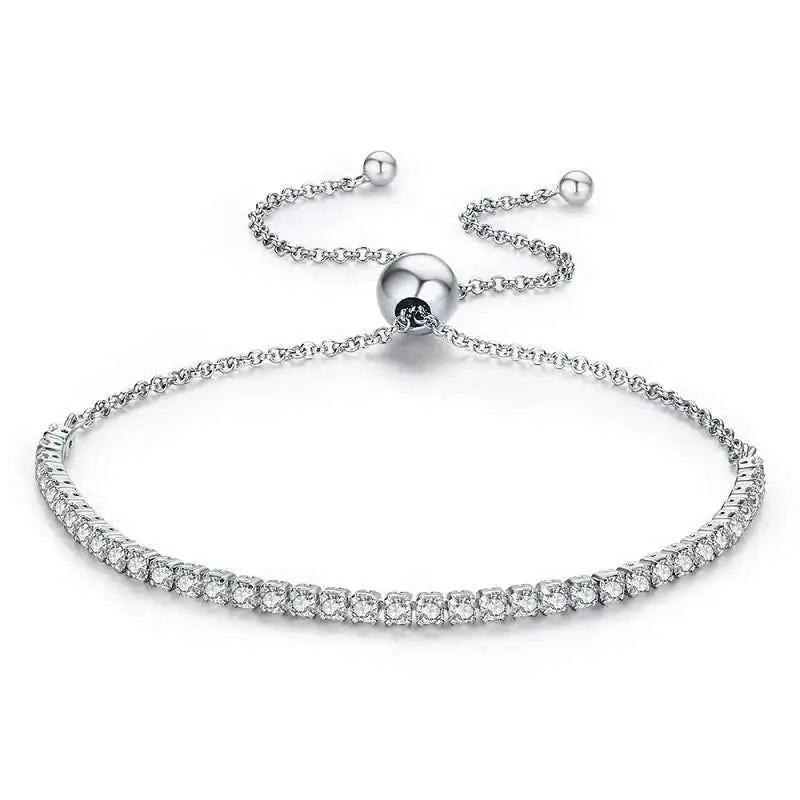 Iced Out Tennis Bracelet – 925 Sterling Silver CZ Bracelet - Jewelry Iced