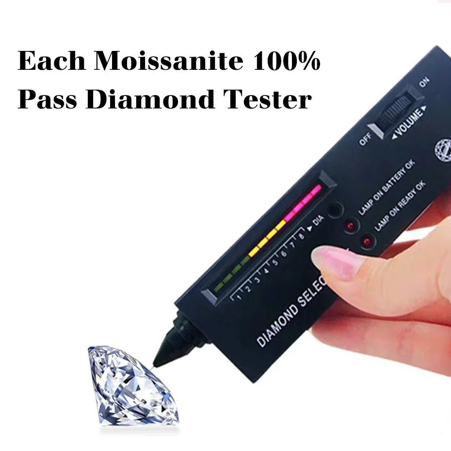 Moissanite Bridal Ring Set 2PCS | 925 Sterling Silver | D Color | Wedding & Engagement - Jewelry Iced