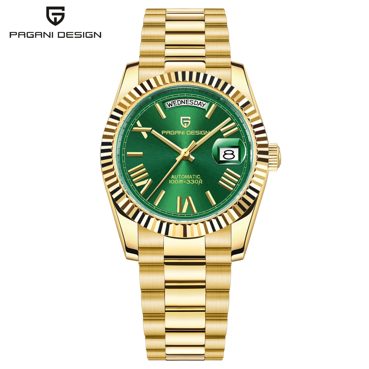 PAGANI DESIGN DD36 Men’s Automatic Watch | AR Sapphire Crystal, 10 Bar - Jewelry Iced
