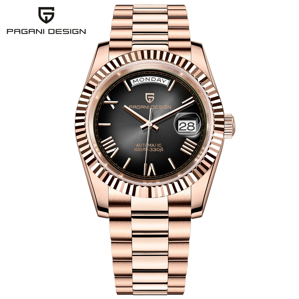 PAGANI DESIGN DD36 Men’s Automatic Watch | AR Sapphire Crystal, 10 Bar - Jewelry Iced